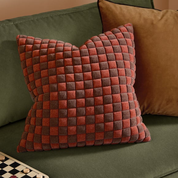 Furn. Softie Checkerboard Square Cushion