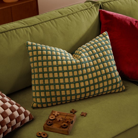 Furn. Softie Grid Rectangle Cushion
