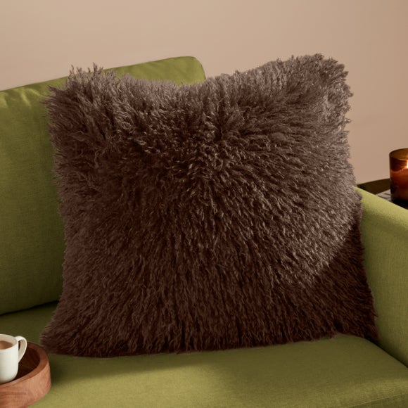 Furn. Rowan Faux Fur Square Cushion
