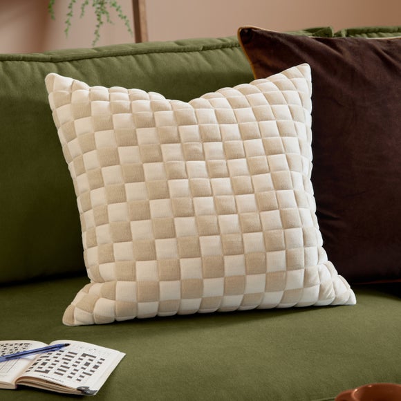 Furn. Softie Checkerboard Square Cushion