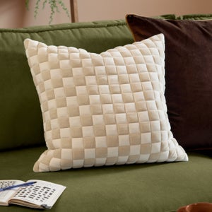 Furn. Softie Checkerboard Square Cushion