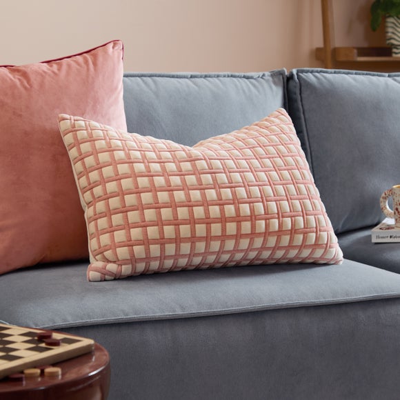 Furn. Softie Grid Rectangle Cushion