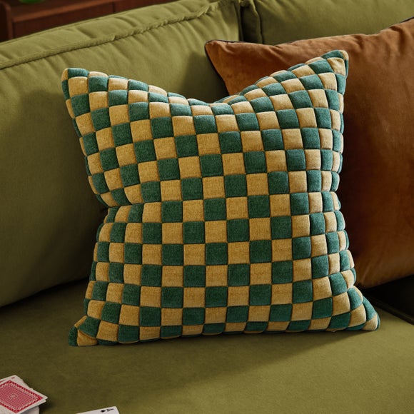 Furn. Softie Checkerboard Square Cushion