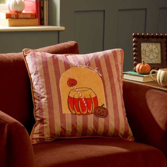 Furn. Pumpkin Spice Square Cushion