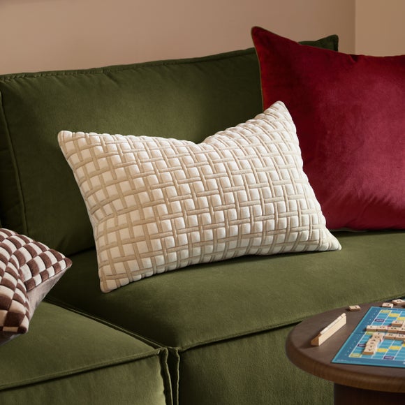 Furn. Softie Grid Rectangle Cushion
