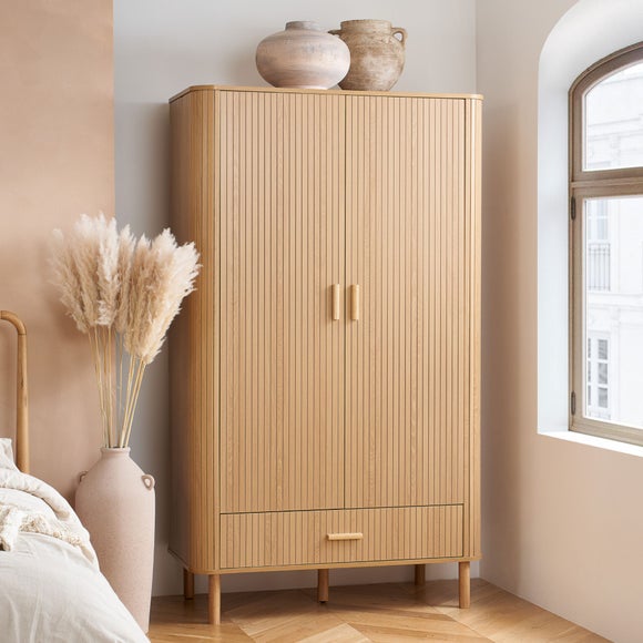 Axel 2 Door Fluted Wardrobe