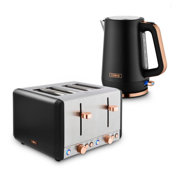 Tower Cavaletto Jug Kettle & 4 Slice Toaster Set
