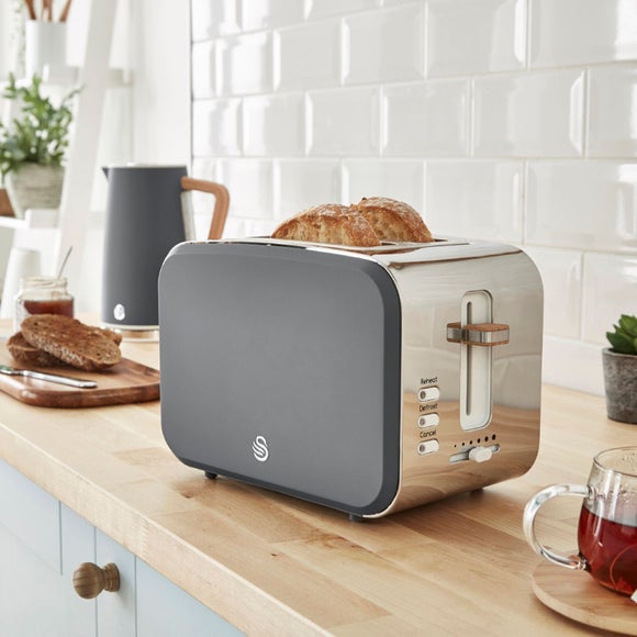 Swan Nordic Cordless Kettle & 2 Slice Toaster Set