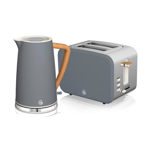 Swan Nordic Cordless Kettle & 2 Slice Toaster Set