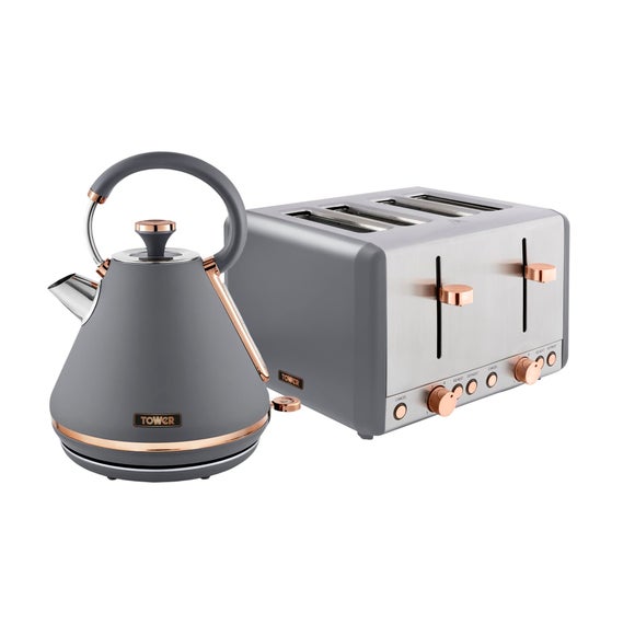 Photo 2 of Tower Cavaletto Kettle & 4 Slice Toaster Set
