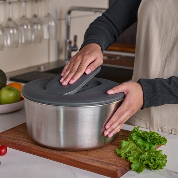 Zyliss Swift Dry Stainless Steel Salad Spinner