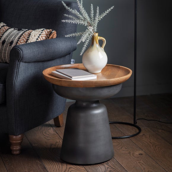 Return - Marling Side Table, Black Mango Wood