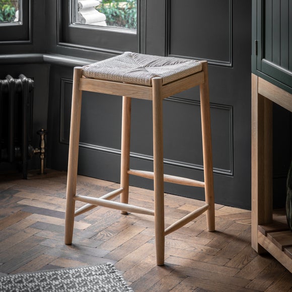 Return - Elda Rope Dining Stool, Natural