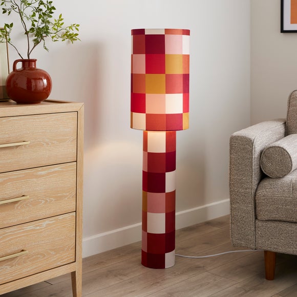 Return - Clara Patchwork Fabric Floor Lamp