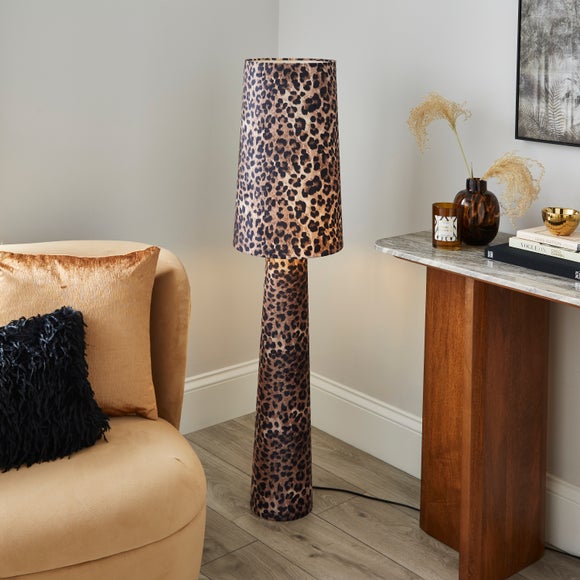 Return - Leopard Print Fabric Floor Lamp