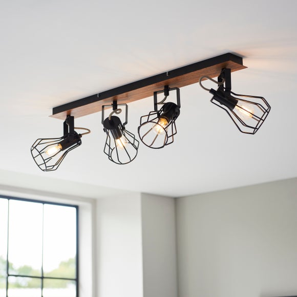 Return - Fulton 4 Light Semi Flush Spotlight Bar