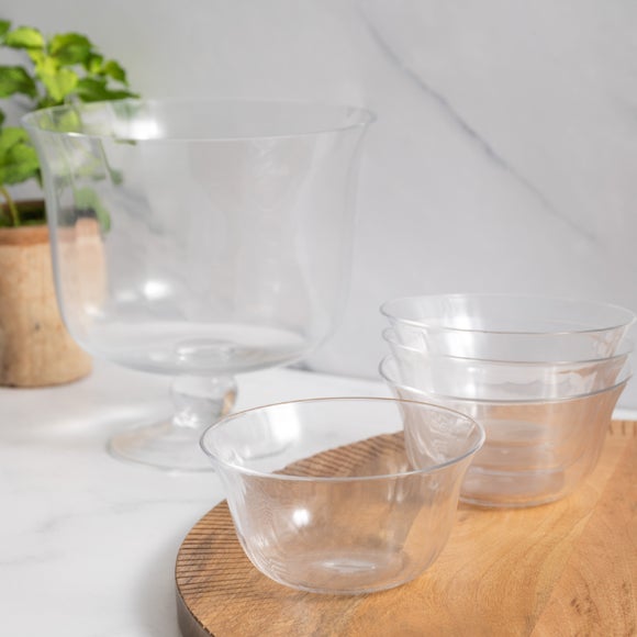 Jamie Oliver Set of 5 Big Love Glass Bowl and Dessert Dish Set