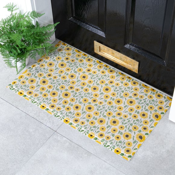 Artsy Mats Sunflower Pattern Indoor Outdoor Doormat