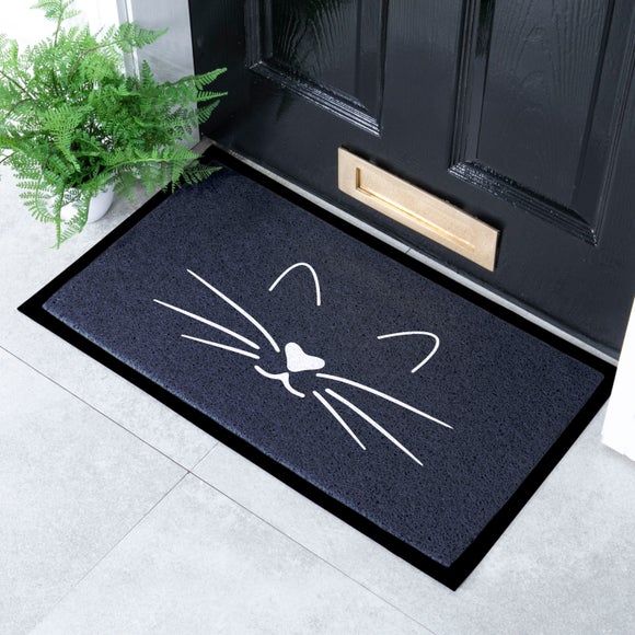 Artsy Mats Cat Face Indoor Outdoor Doormat