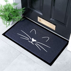 Artsy Mats Cat Face Indoor Outdoor Doormat