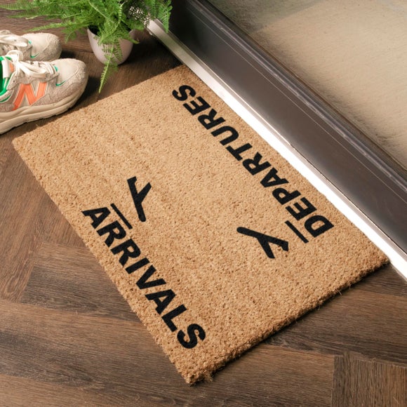 Artsy Mats Arrivals and Departures Coir Doormat
