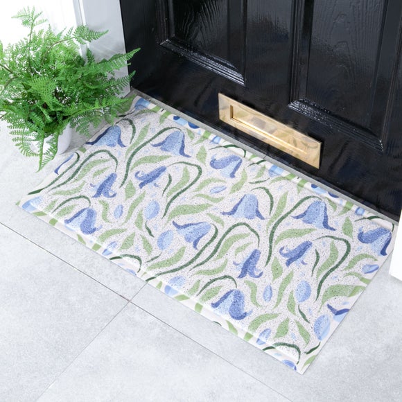 Artsy Mats Bluebells Pattern Indoor Outdoor Doormat