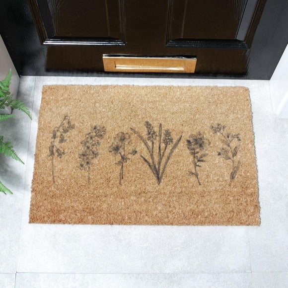 Artsy Mats Wild Flowers Coir Doormat
