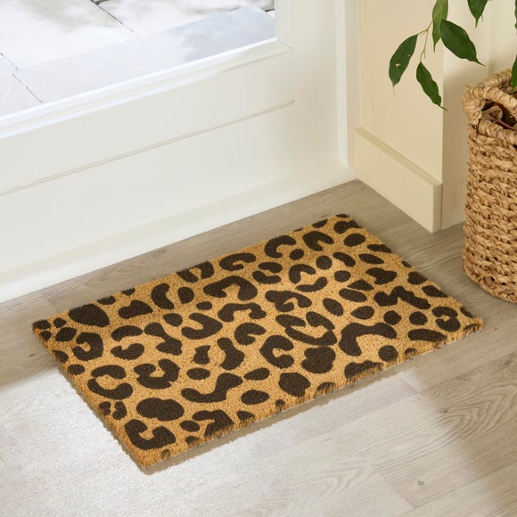 Artsy Mats Leopard print Coir Doormat