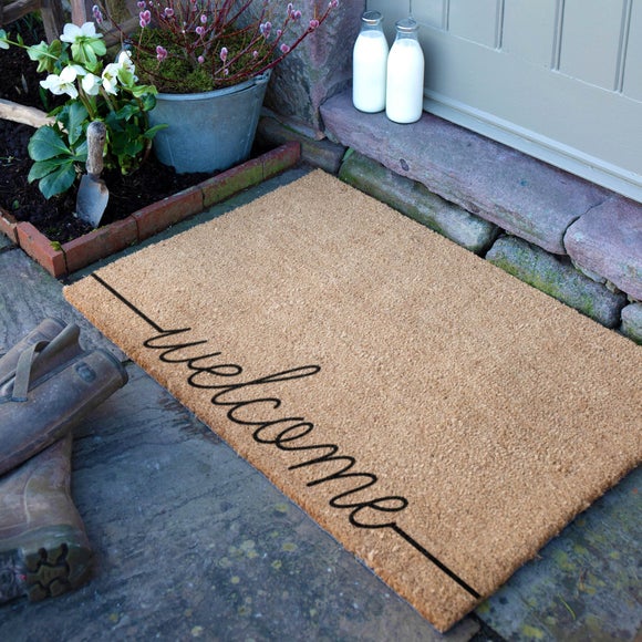 Artsy Mats Country Home Welcome Extra Large Coir Doormat