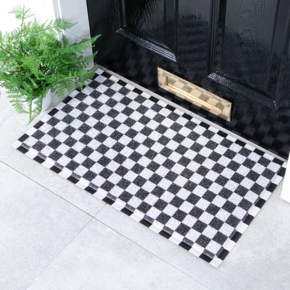Artsy Mats Check Indoor Outdoor Doormat