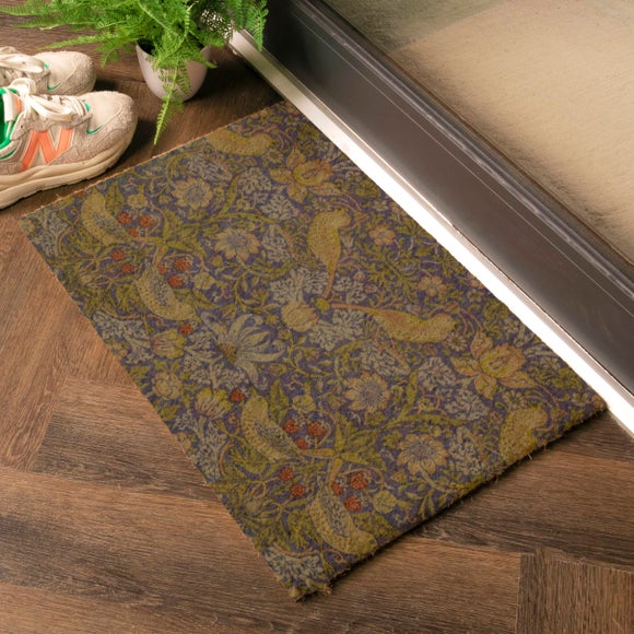 Artsy Mats Strawberry Thief William Morris Coir Doormat