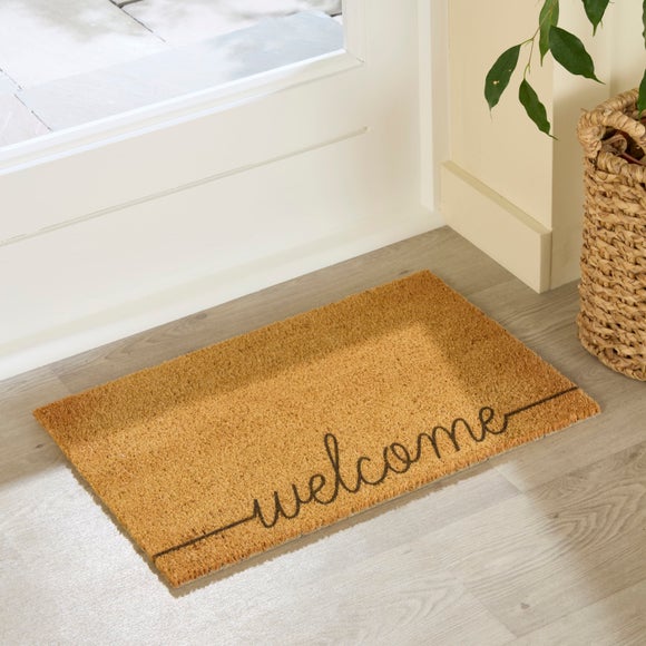 Artsy Mats Curly Welcome Coir Doormat