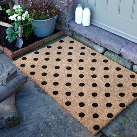 Artsy Mats Country Home Dots Coir Doormat