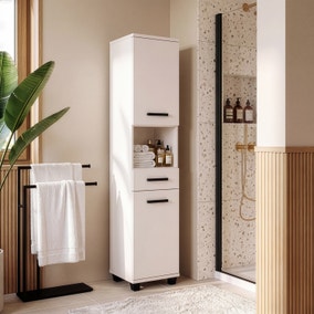 Furniture To Go Veris Tall Narrow 1 Drawer 2 Door Unit