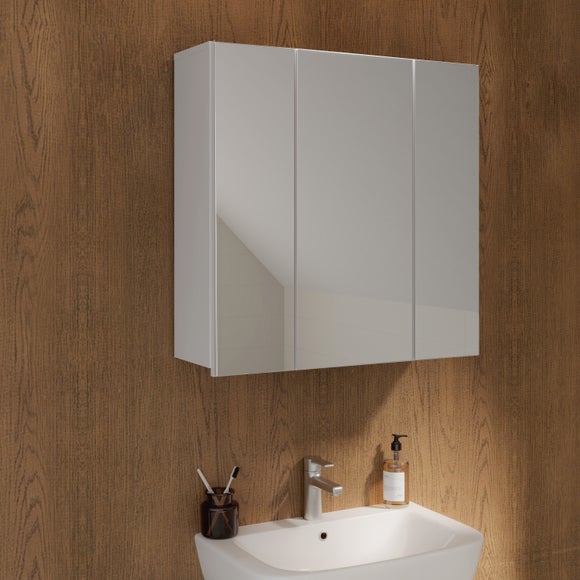 Furniture To Go Lokko Mirror 3 Door Wall Cabinet