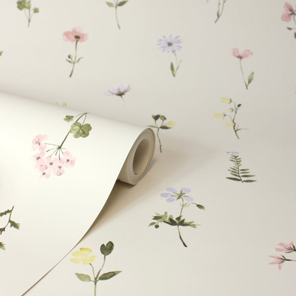 Pressed Flowers Wallpaper