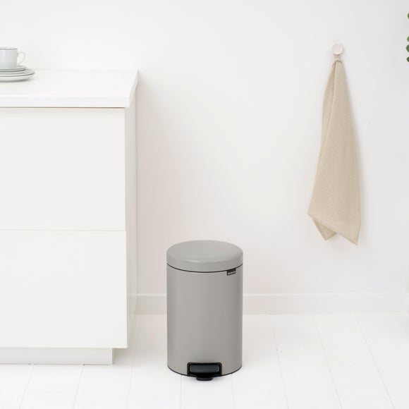 Brabantia Bo 12L Steel Round Pedal Bin