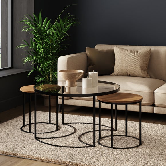 Return - Femi Nesting Coffee Tables, Light Wood
