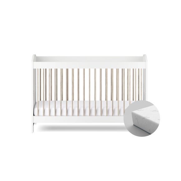 Photo 4 of Silver Cross Valencia Cot Bed With Truefit Mattress