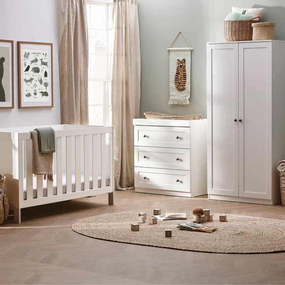 Silver Cross Bromley 4 Piece Nursery Room Set with Mattress