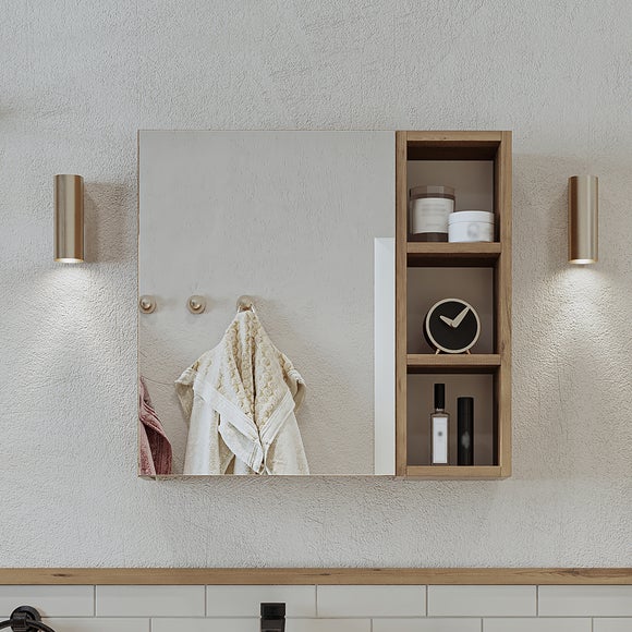 Lotus 1 Door Mirror Wall Cabinet