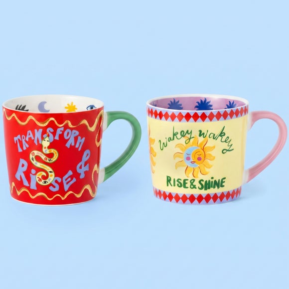 Eleanor Bowmer Set of 2 Transform & Rise Mug Set