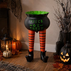 Hocus Pocus Metal Halloween Candy Cauldron