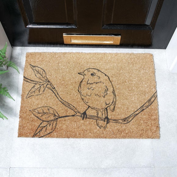 Artsy Mats Pencil Robin Coir Doormat