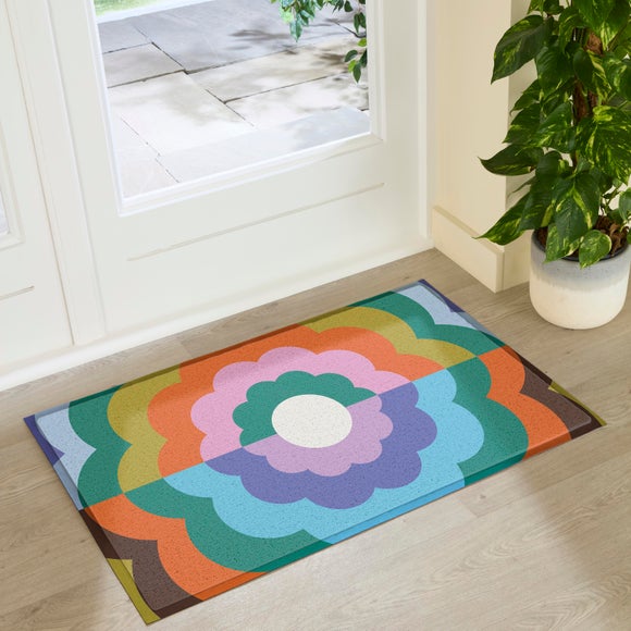 Artsy Mats Elizabeth Olwen Petal Close Up Indoor Outdoor Doormat