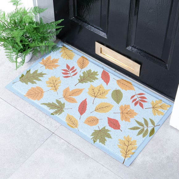 Artsy Mats Autumn Colour Leaves Indoor Outdoor Doormat