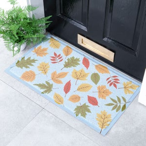 Artsy Mats Autumn Colour Leaves Indoor Outdoor Doormat