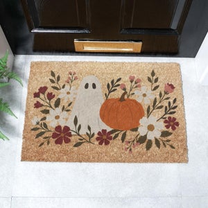 Artsy Mats Ghost Floral Coir Doormat