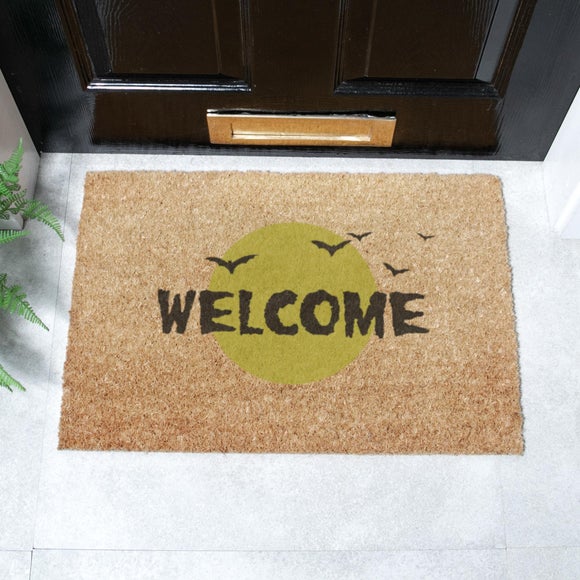 Artsy Mats Halloween Welcome Bats Coir Doormat
