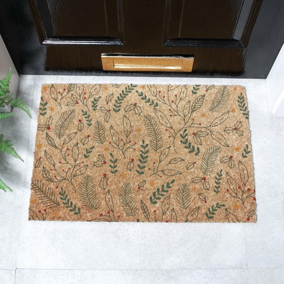 Artsy Mats Winter Foliage Coir Doormat